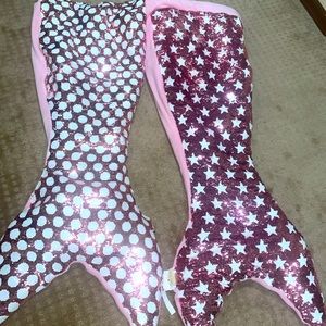 2 Mermaid tail blanket